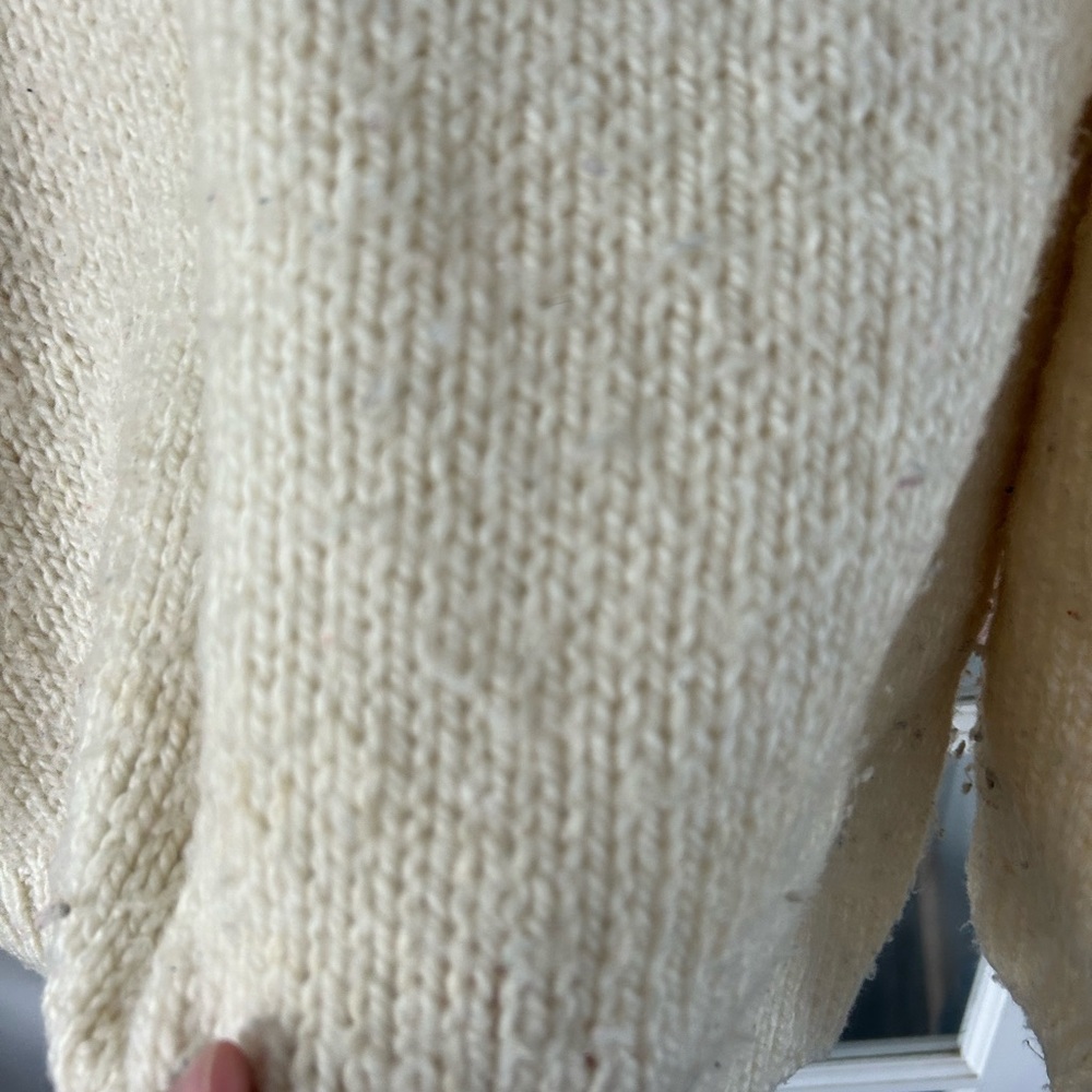 🔥$5 Cozy Cream Sweater with Brown Snowflake Design 😍 - Picture 4 of 6